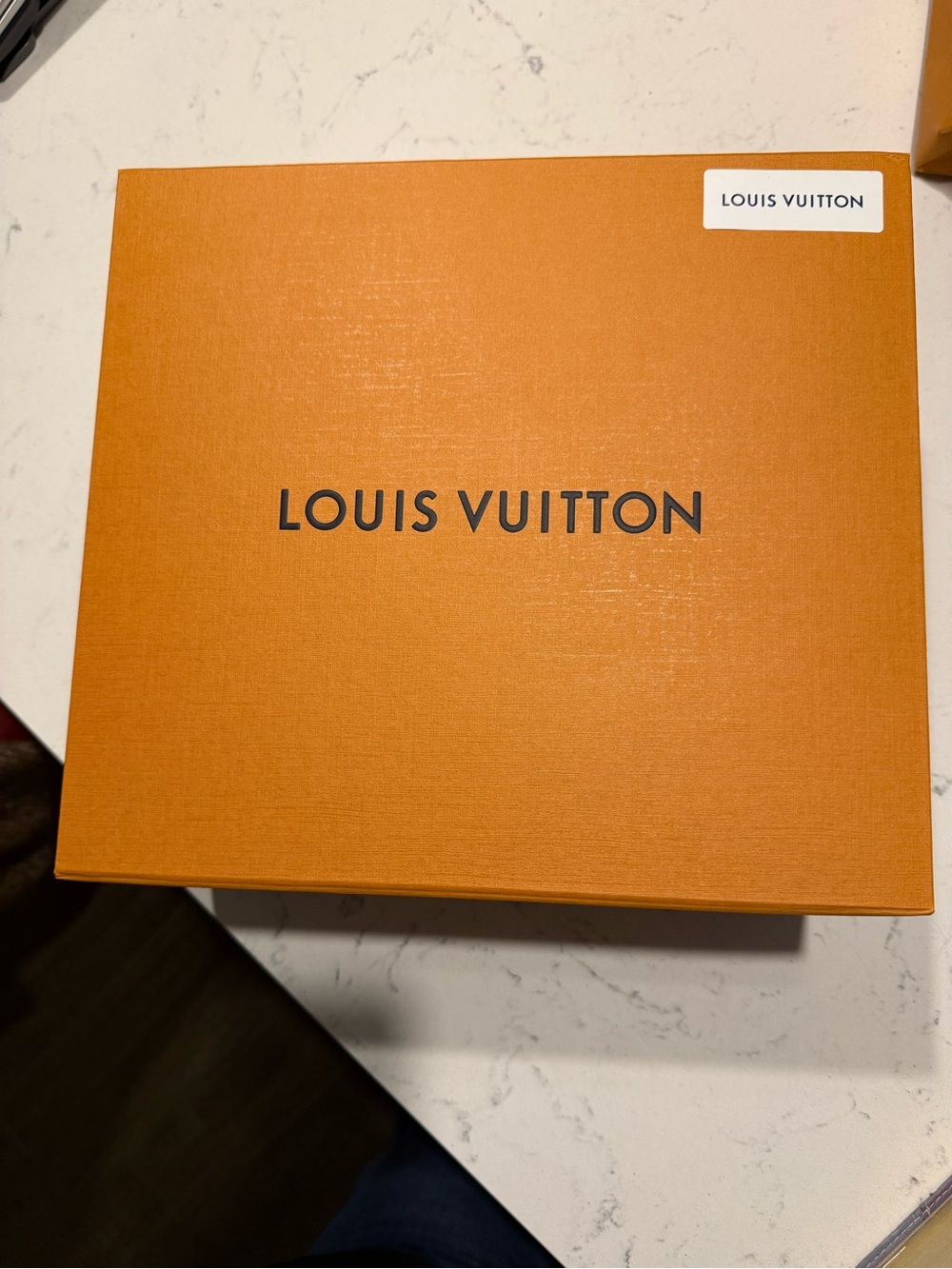Louis Vuitton Orange Branded Accessory Box